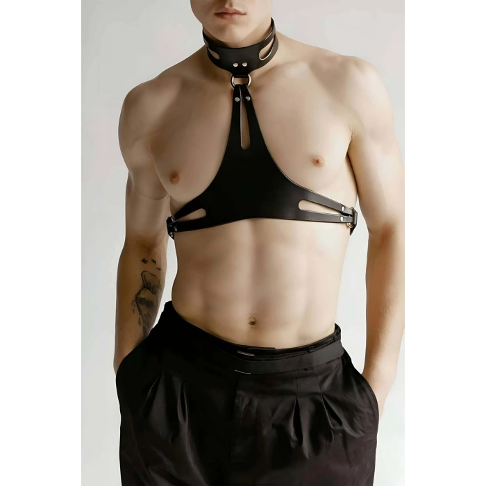 Şık Erkek  Deri Kemer, Erkek  Deri Harness Kemer - Brfm113