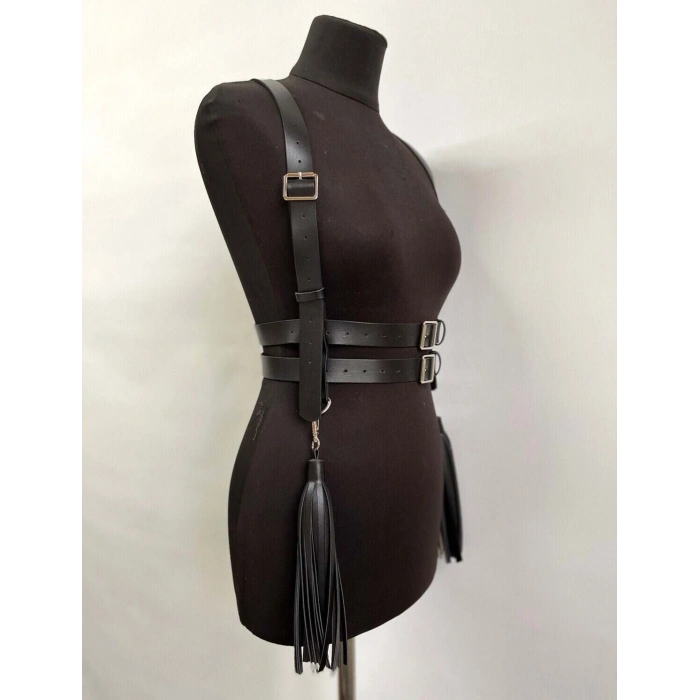 Şık Ve Tarz Püsküllü Deri Kemer - Brf1393