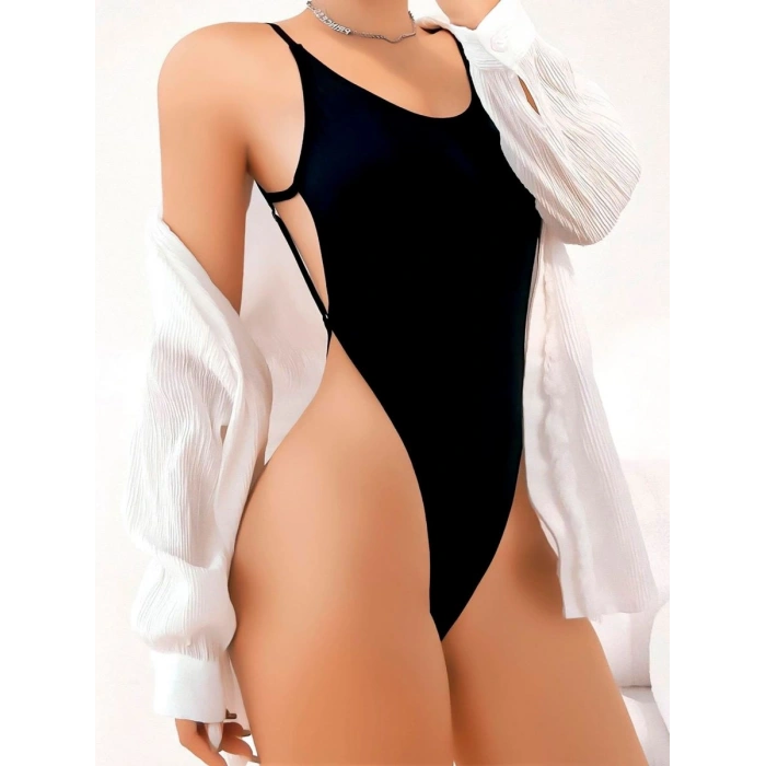 Sırt Dekolteli Çekici Fantezi Body