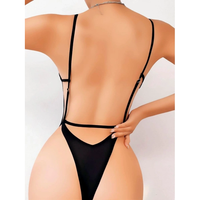 Sırt Dekolteli Çekici Fantezi Body