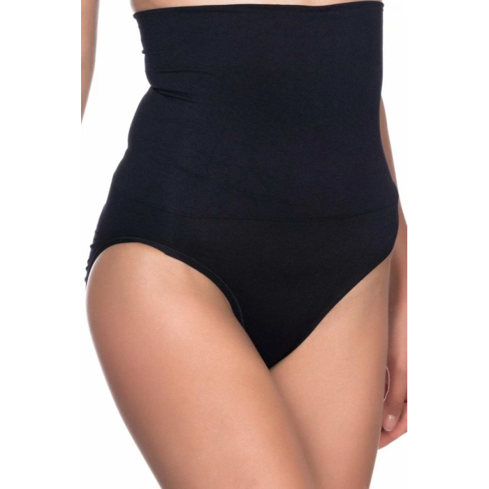 Siyah Yüksek Bel Double Slip Korse