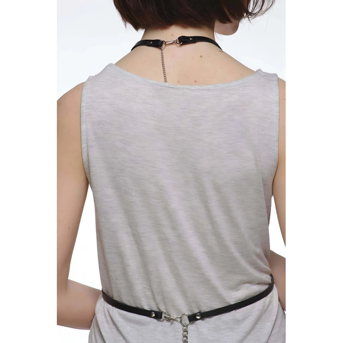 T-shirt, Gömlek Üzeri Deri Aksesuar - Brf183