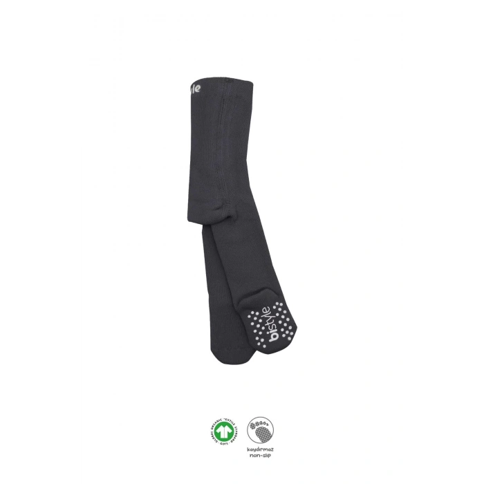 Tekli Kaymaz Mix Havlu Külotlu Çorap 50501 Antrasit