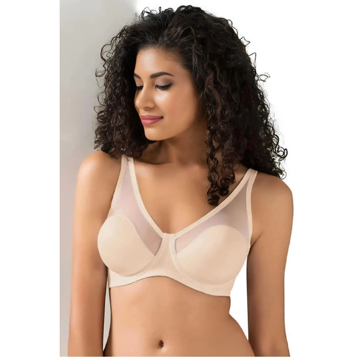 Tül Kaplı Soft C-cup Sütyen Kadın 9200