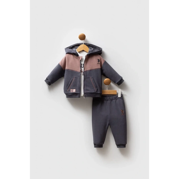 U.s. Polo Assn 3lü Takım Usb2561 Füme