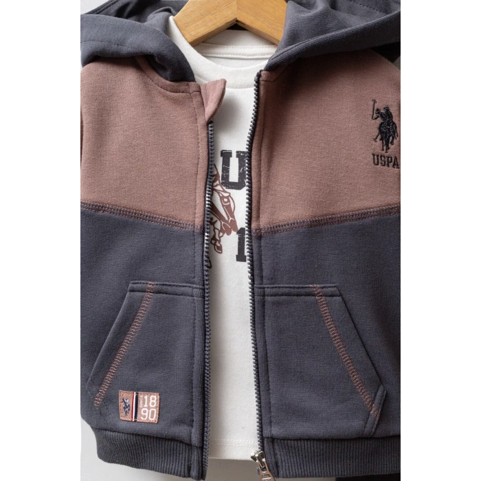 U.s. Polo Assn 3lü Takım Usb2561 Füme