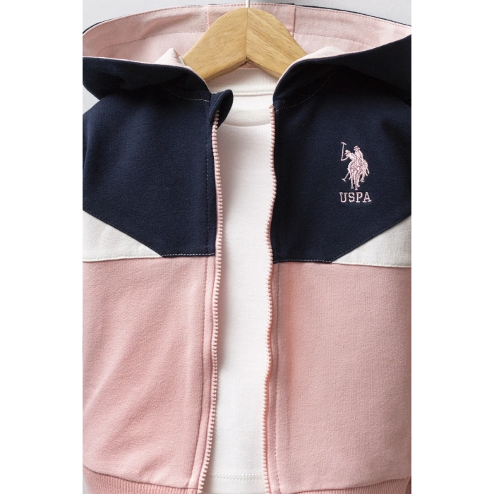 U.s. Polo Assn 3lü Takım Usb2758 Açık Pembe