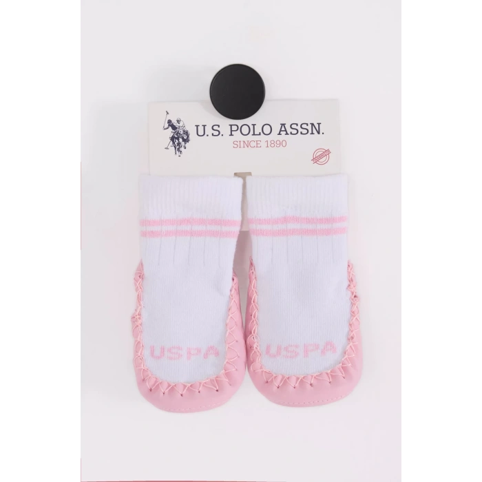 U.s. Polo Assn Çarık Çorap Usb2800 Beyaz-pembe