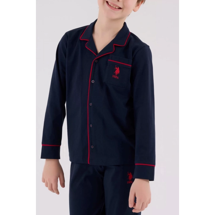 U.s. Polo Assn Gömlek Pijama Us2234-4 Lacivert