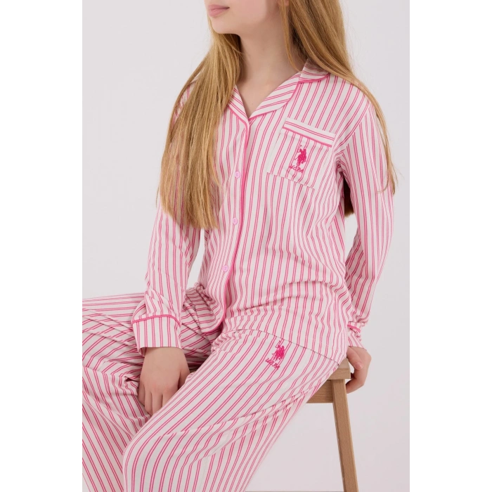 U.s. Polo Assn Gömlek Pijama Us2326-4 Fuşya