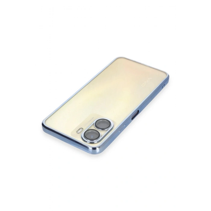 Vivo Y16 Kılıf Lensli Silikon - Açık Mavi