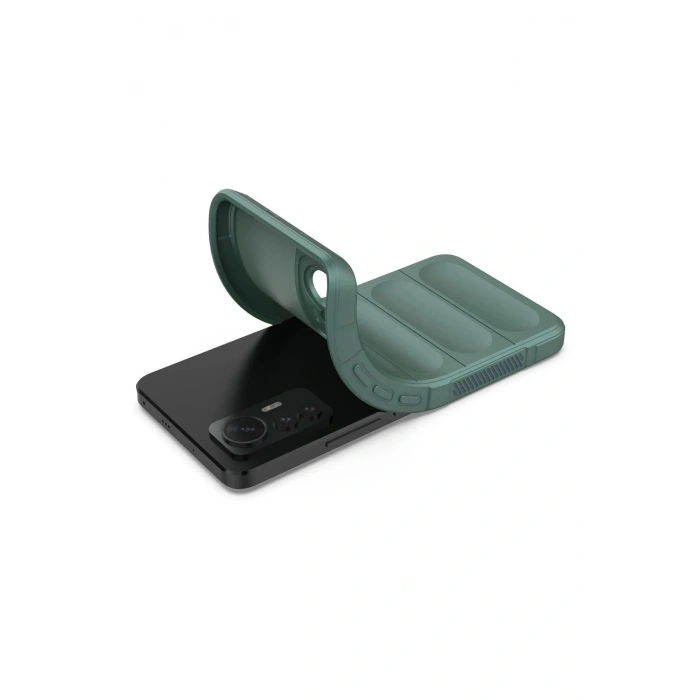 Xiaomi Mi 12 Lite Kılıf Optimum Silikon - Koyu Yeşil