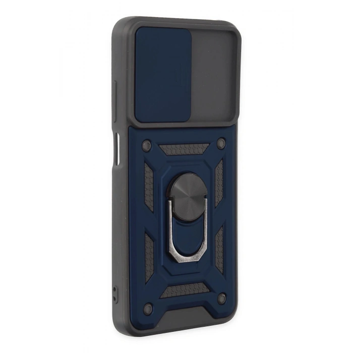 Xiaomi Redmi 10 2022 Kılıf Pars Lens Yüzüklü Silikon - Lacivert