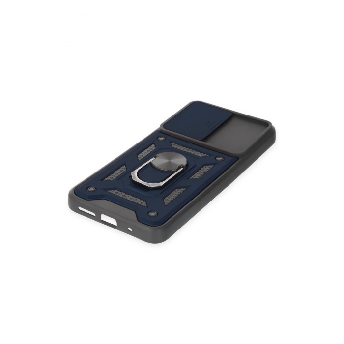 Xiaomi Redmi 10 2022 Kılıf Pars Lens Yüzüklü Silikon - Lacivert