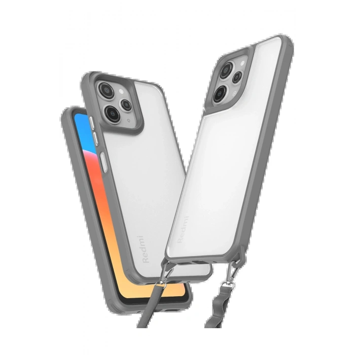 Xiaomi Redmi 12 Kılıf Penta Silikon Kılıf - Titan Gri