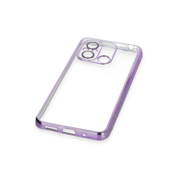 Xiaomi Redmi 12C Kılıf Lensli Silikon - Mor