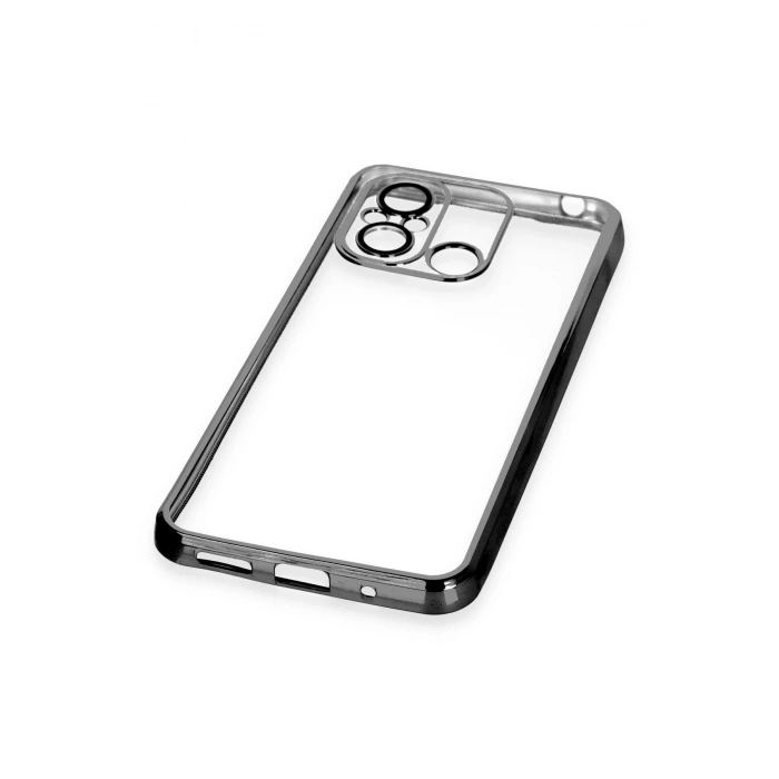 Xiaomi Redmi 12C Kılıf Lensli Silikon - Siyah