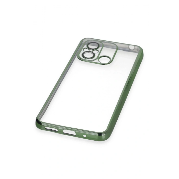 Xiaomi Redmi 12C Kılıf Lensli Silikon - Yeşil