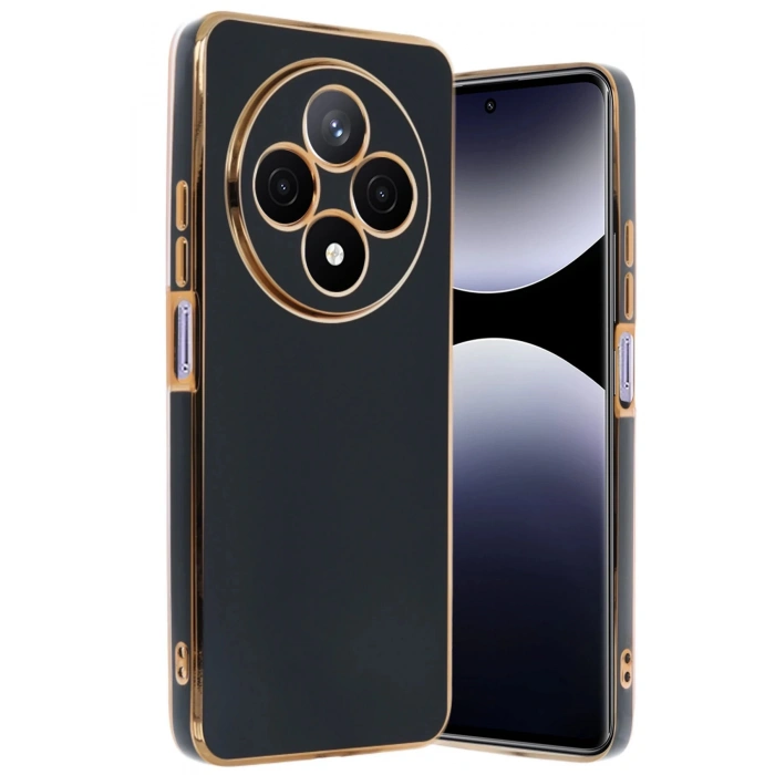 Xiaomi Redmi 14C Kılıf Volet Silikon - Siyah