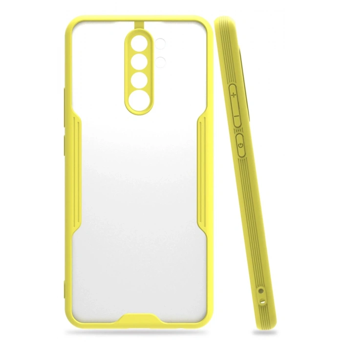 Xiaomi Redmi 9 Kılıf Platin Silikon - Sarı