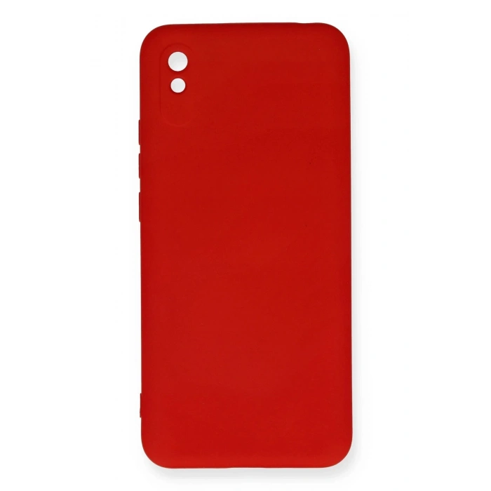 Xiaomi Redmi 9A Kılıf Nano içi Kadife Silikon - Kırmızı