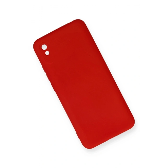 Xiaomi Redmi 9A Kılıf Nano içi Kadife Silikon - Kırmızı