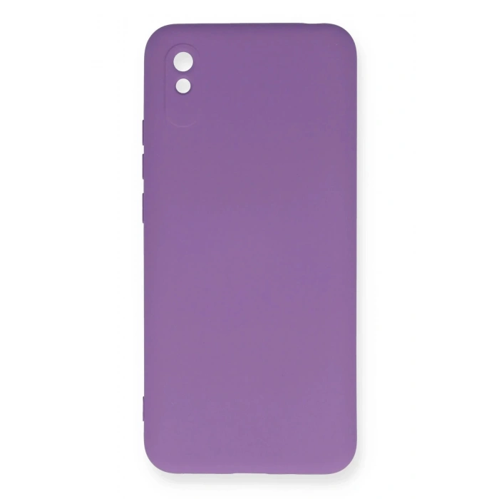 Xiaomi Redmi 9A Kılıf Nano içi Kadife Silikon - Mor