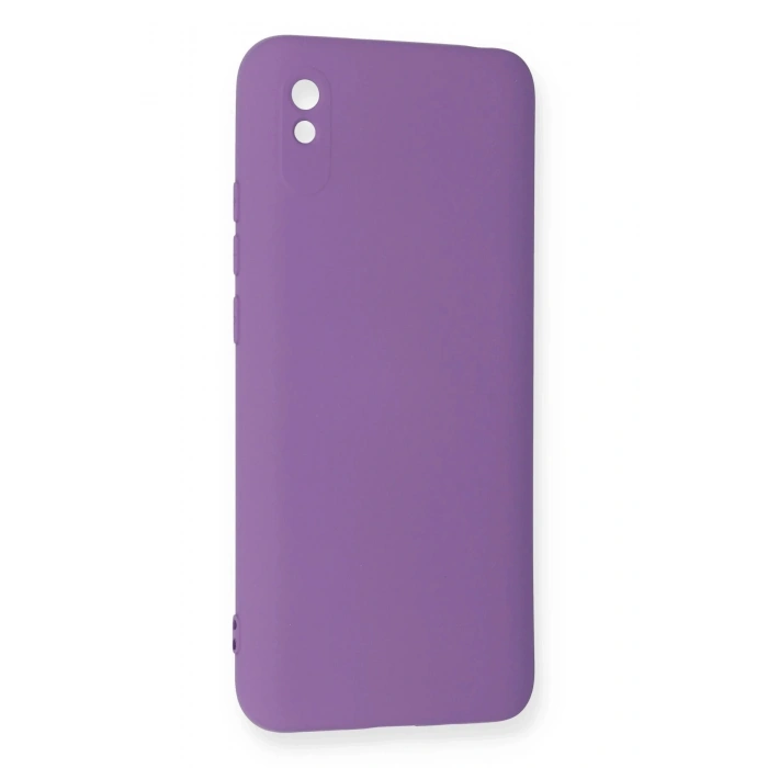 Xiaomi Redmi 9A Kılıf Nano içi Kadife Silikon - Mor