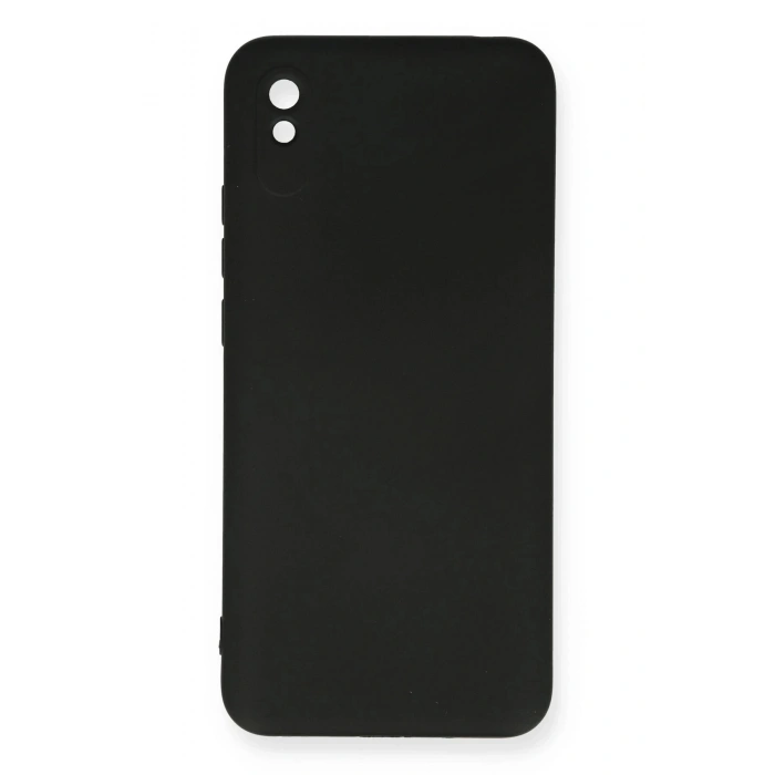 Xiaomi Redmi 9A Kılıf Nano içi Kadife Silikon - Siyah