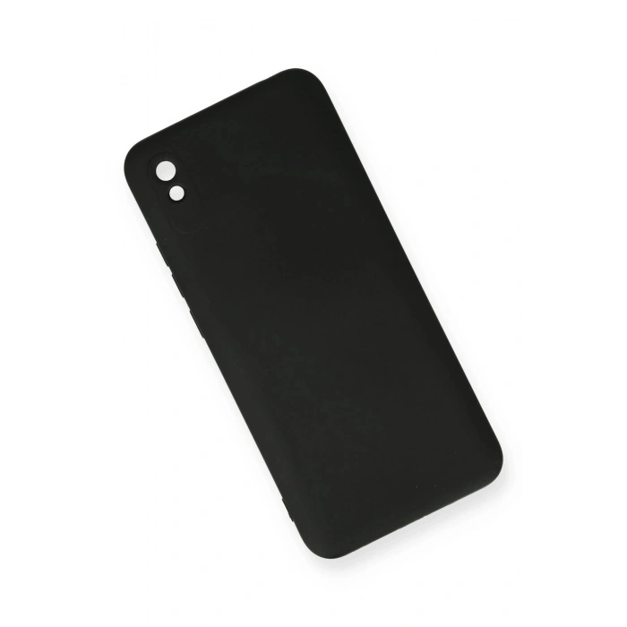 Xiaomi Redmi 9A Kılıf Nano içi Kadife Silikon - Siyah