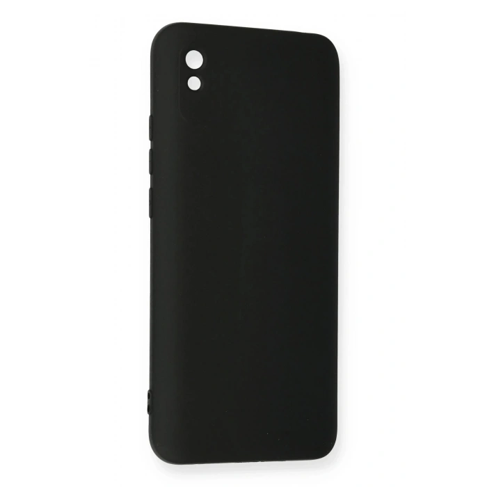 Xiaomi Redmi 9A Kılıf Nano içi Kadife Silikon - Siyah
