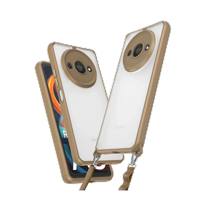 Xiaomi Redmi A3 4G Kılıf Penta Silikon Kılıf - Çöl Titanyum