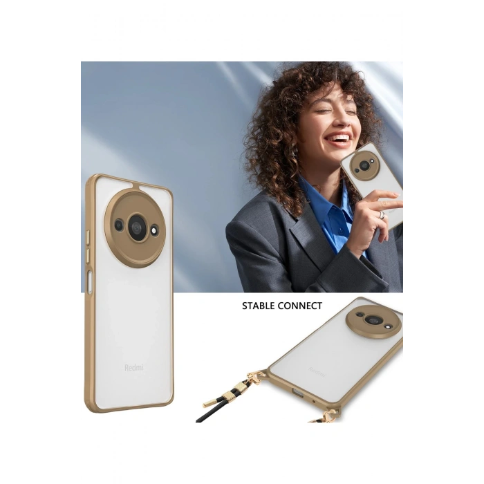 Xiaomi Redmi A3 4G Kılıf Penta Silikon Kılıf - Çöl Titanyum