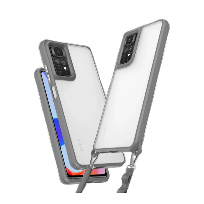 Xiaomi Redmi Note 11 Pro Kılıf Penta Silikon Kılıf - Titan Gri