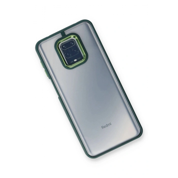 Xiaomi Redmi Note 9 Pro Kılıf Dora Kapak - Haki Yeşil