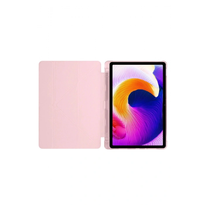 Xiaomi Redmi Pad SE 4G Kılıf Kalemlikli Mars Tablet Kılıfı - Rose Gold