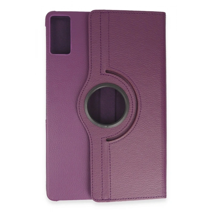 Xiaomi Redmi Pad SE Kılıf 360 Tablet Deri Kılıf - Mürdüm