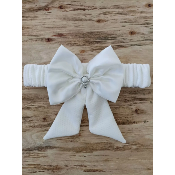 Yenidoğan Sahra My Prince Nakışlı Lüks Kundak Bebek Battaniyesi Ekru