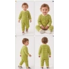 3/12 Ay Kadife Kumaş Bebek Tulumu