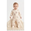 3/9 Ay Unicorn Baskılı Patikli Bebek Tulumu