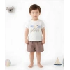 6/24 Ay Gabardin Şort Basic Tişört Bebek Takımı