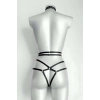 Ağ Kısmı Açık Seksi Jartiyer Harness - Brf370