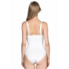 Beyaz Göğsü Açık Body Korse