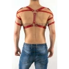 Deri Erkek  Göğüs, Omuz Harness, Erkek  Dansçı Giyim - Brfm6