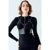 Deri Harness Büstiyer, Şık Deri Korse - Brf872