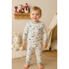 Dinazor Desenli Erkek Bebek Eşofman Takımı %100 Pamuk