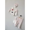 Erkek Bebek Kutulu Tavşan 5li Zıbın Seti