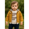 Erkek Bebek Today Baskılı Yağmurluk 3lü Takım