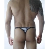 Erkek El Desenli Metalli Tanga