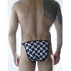 Erkek Metalli Küp Desenli Slip İç Çamaşırı